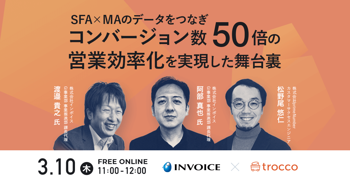 SFA × MAのデータを繋ぎ、コンバージョン数50倍の営業効率化を実現した舞台裏