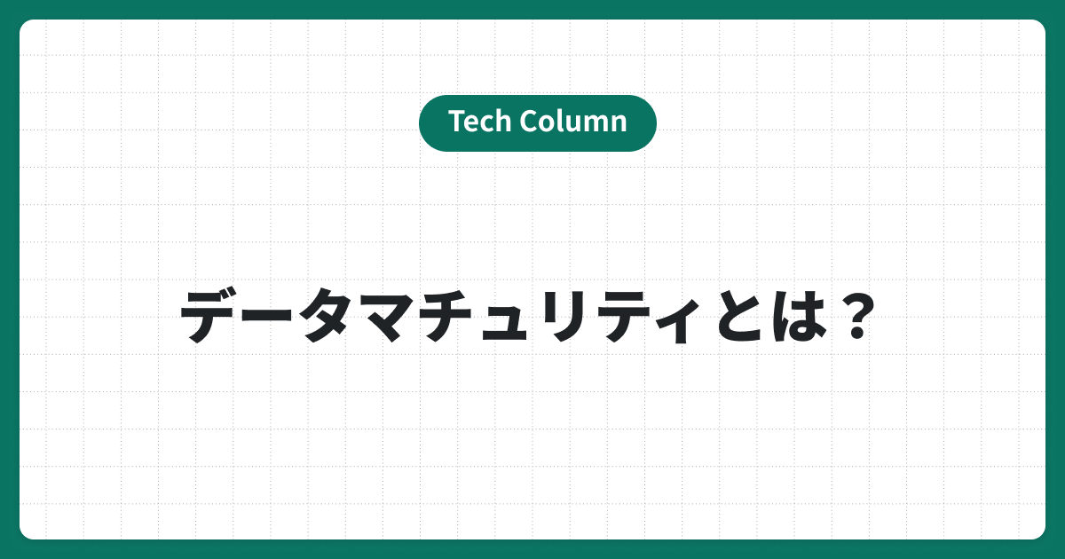 データマチュリティとは？企業が知っておくべきデータマネジメント成熟度モデル （DMM）の重要性